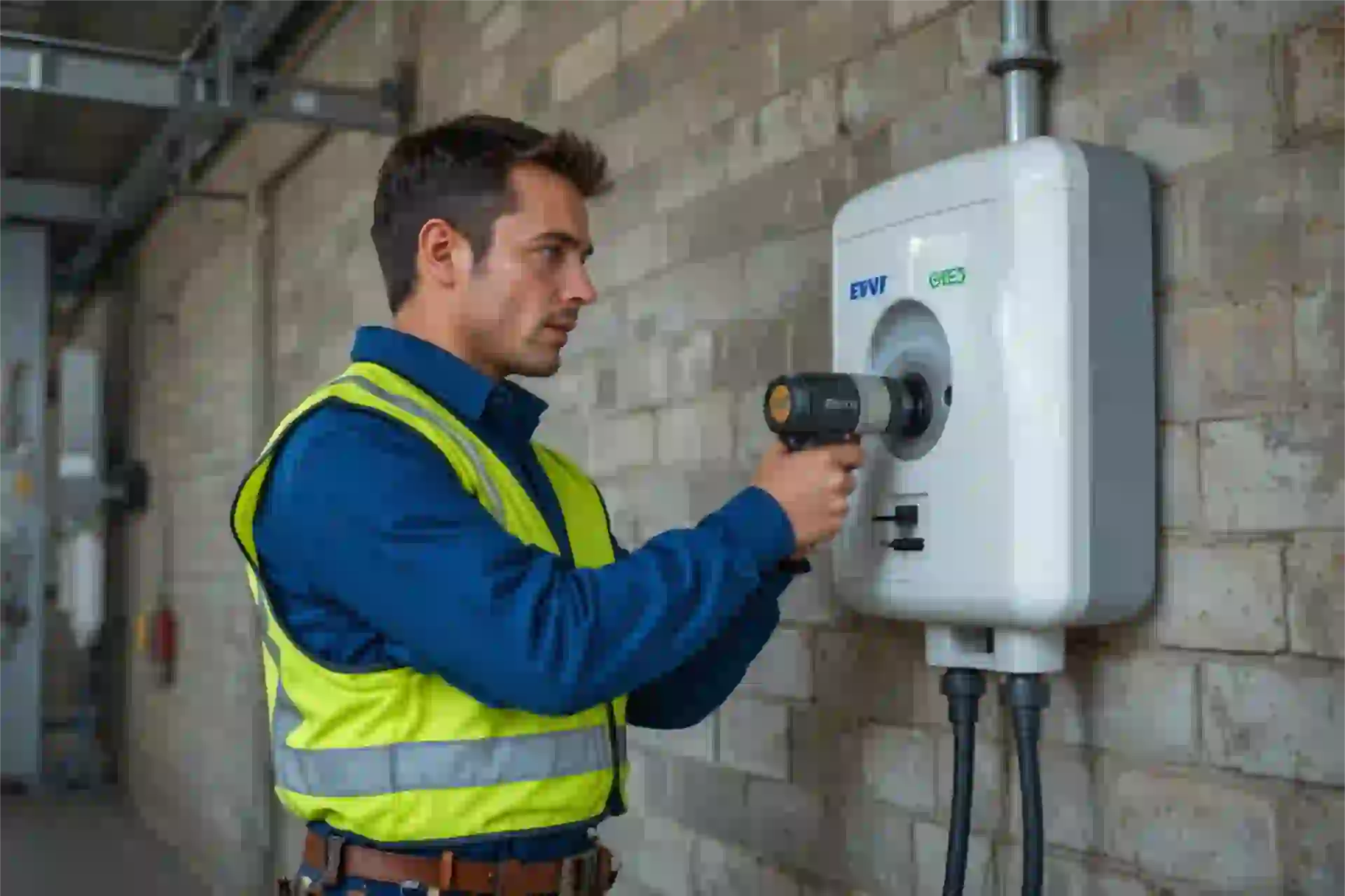 Installation borne de recharge à Chaignay